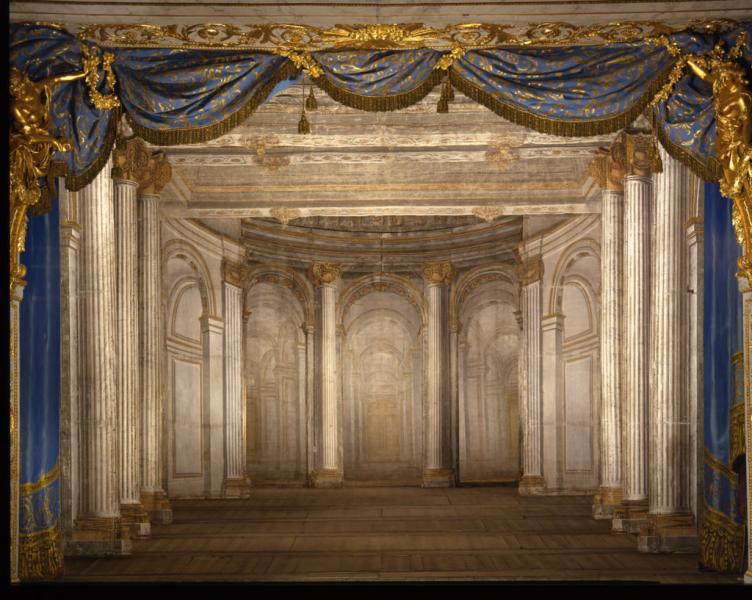 Décor de temple, théâtre de la reine / Château de Versailles, JM Manaï, JP Gousset, E. Gall