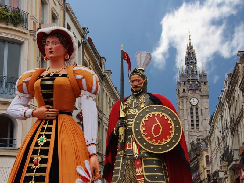Mr et Mme Gayant, géants de Douai © Office du Tourisme de Douai