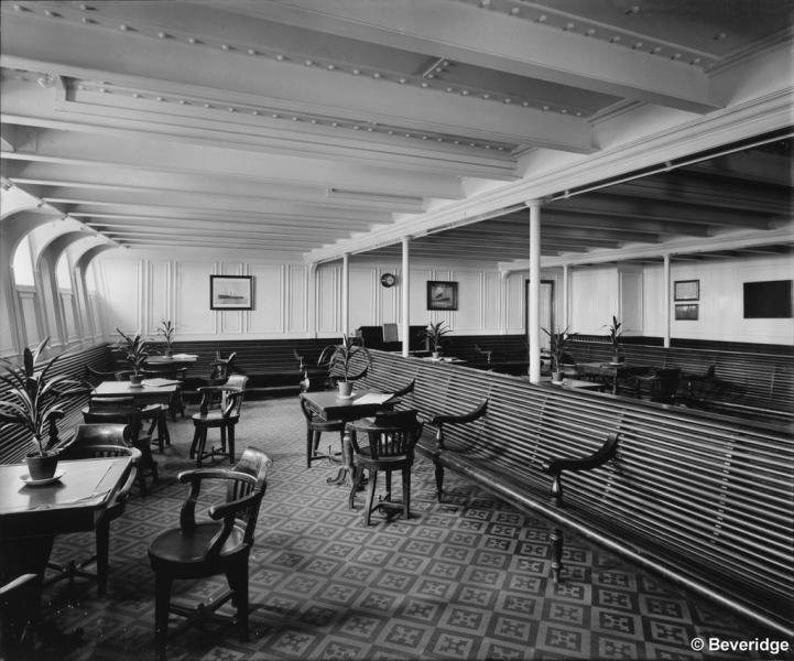 Titanic, espace des 3eme classe © Beveridge