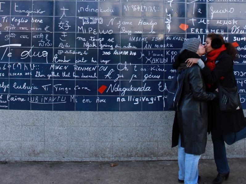 Mur des "Je t'aime", Montmartre, Paris