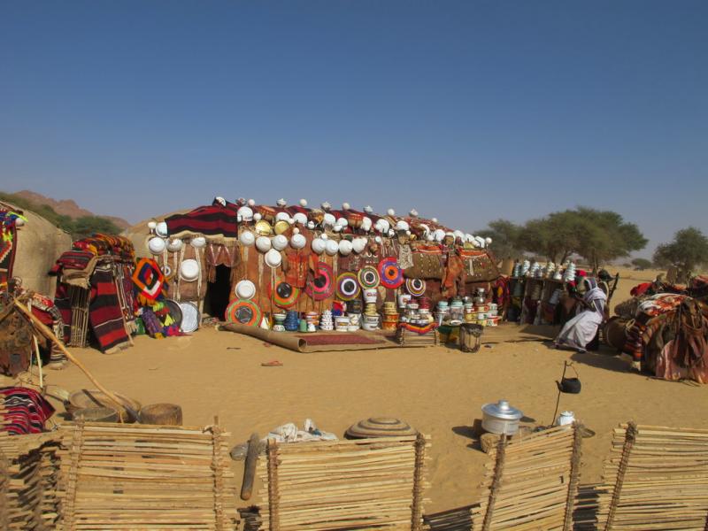 Tente Toubou, Festival des cultures sahariennes, Fada, Tchad