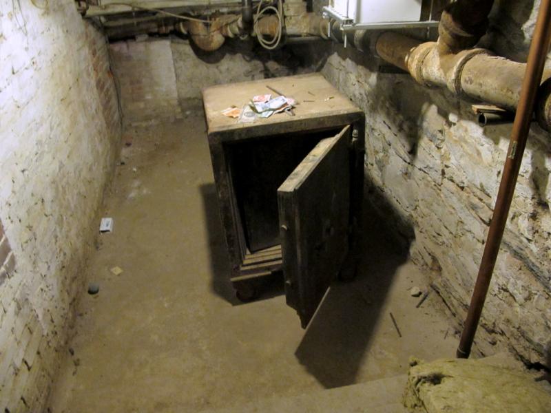 Vieux coffre-fort, sous-sol du musée du gangster, New-York City