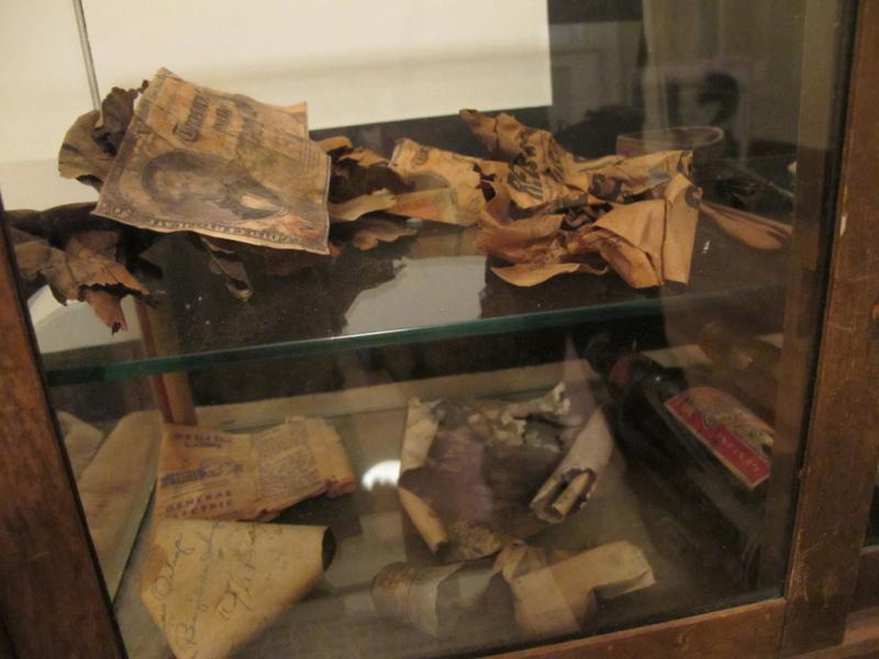 Fragment du butin trouvé dans le coffre-fort, musée du gangster, New-York City