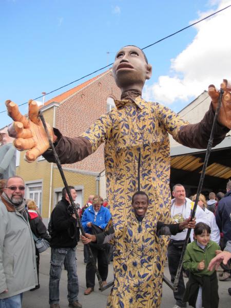 Géants de Boromo, Burkina Faso, présents à la 5e ronde des Géants, Steenvoorde