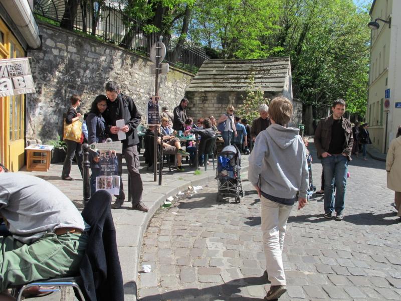 Ambiance vers le rue des cascades, Belleville, Paris