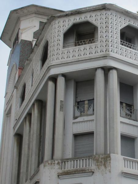 Détail Art déco, Immeuble El-Glaoui, Casablanca, Maroc