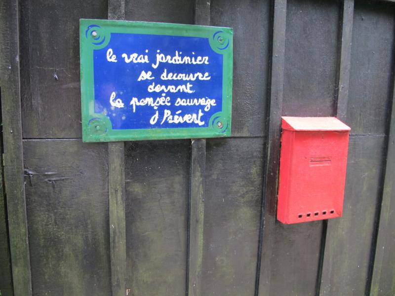 Jardins en hommage à Jacques Prévert, Saint-Germain-des Vaux, Manche