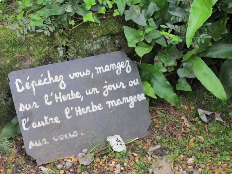 Jardins en hommage à Jacques Prévert, Saint-Germain-des-Vaux, Manche
