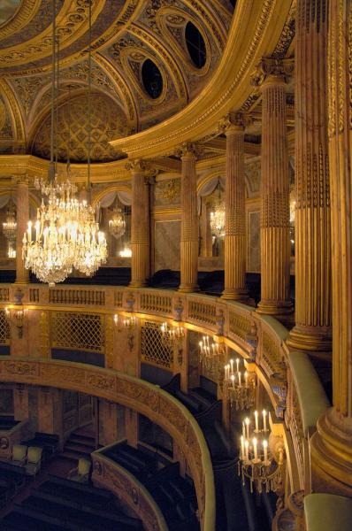opéra royal, détail balcon / Château de Versailles, JM Manaï