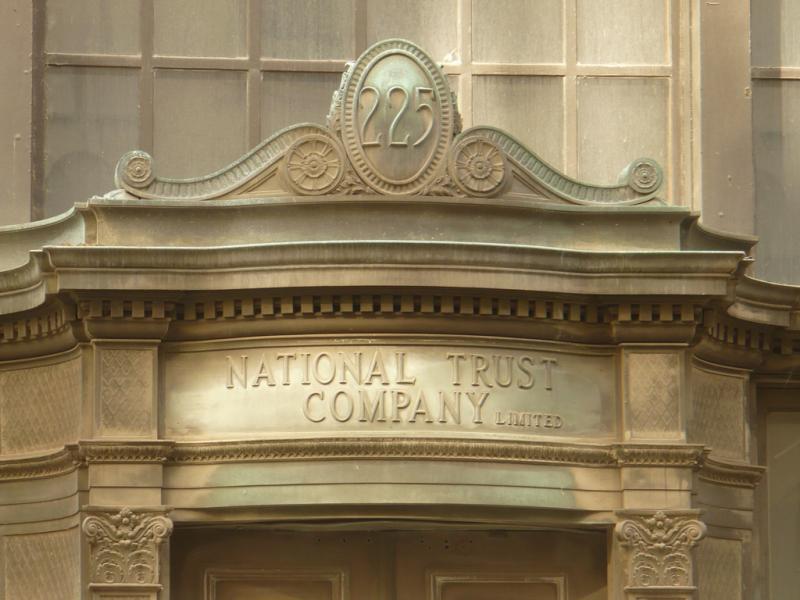 Ancien siège social de la National Trust Company, vieux Montréal
