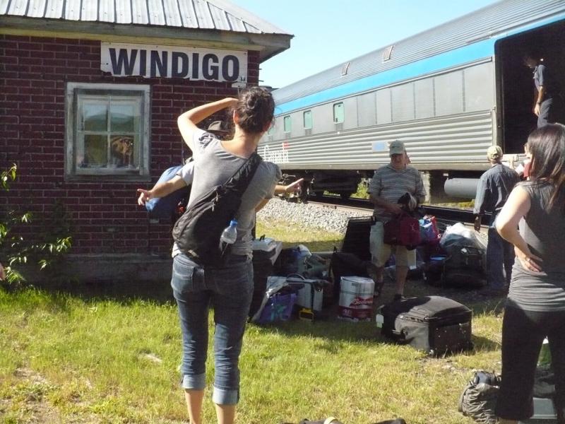 Train de l'Abitibi, arrêt à Windigo, Québec