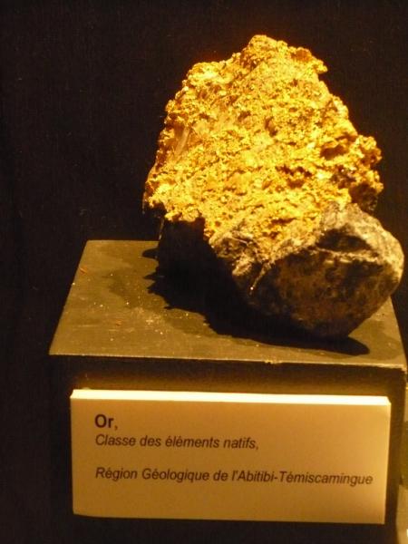 Musée minéralogique de Malartic, Abitibi, Québec