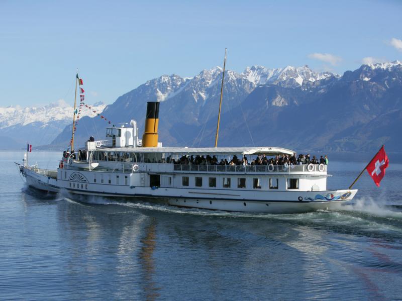 Bateau de la CGN sur le lac Léman © Lausanne Tourisme, Régis Colombo - www.diapo.ch