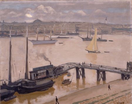 Le port de Bordeaux peint par Marquet @Musée des Beaux arts de Bordeaux